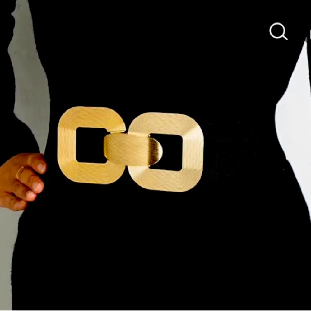Elegant Belt Black and Gold
